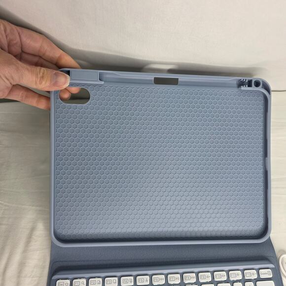 Compatible for iPad 11th 10th Gen Case w Keyboard Folio Cover w Pencil Holder - Picture 6 of 12